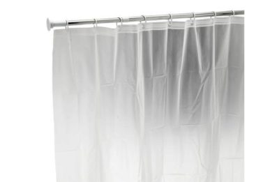 HOME - Telescopic Shower Curtain Rail with Curtain HOME - Telescopic Shower Curtain Rail with Curtain